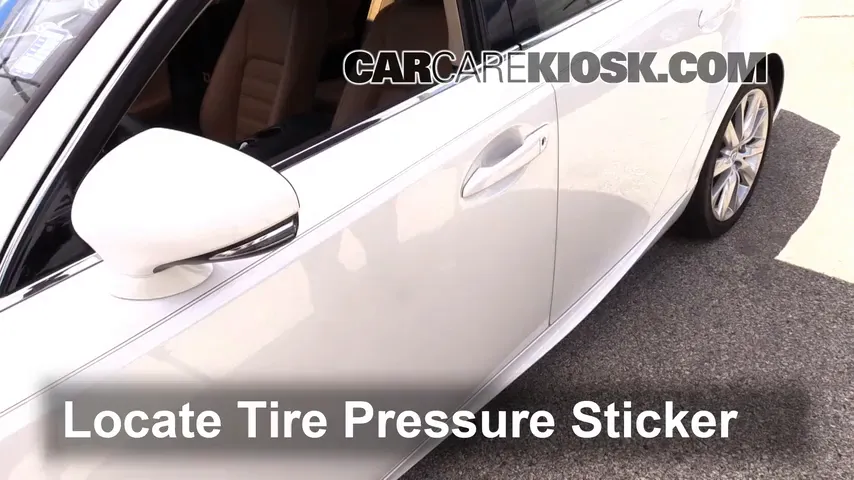 2014 Lexus IS250 2.5L V6 Tires & Wheels Check Tire Pressure